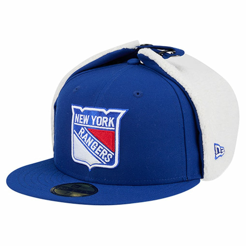 NHL Blue New York Rangers New Era Injection Dog Ear Classic Fitted Hat
