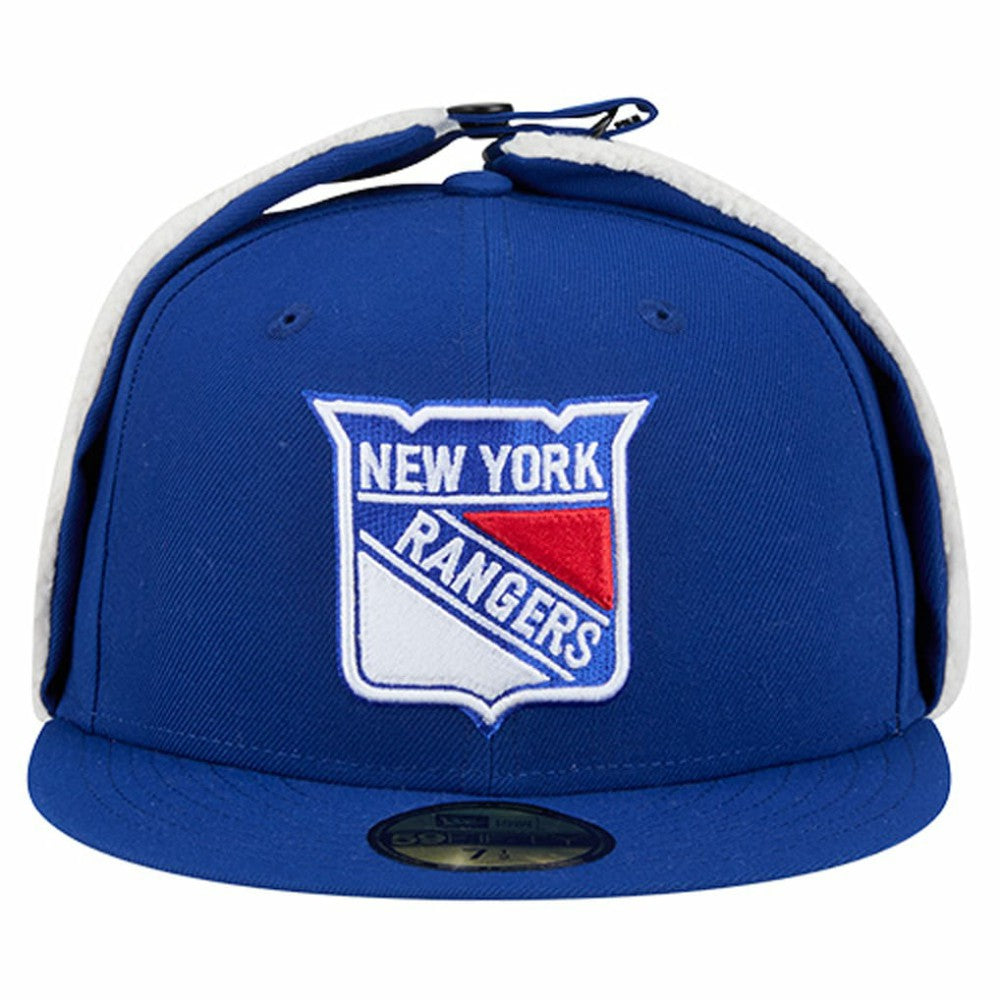NHL Blue New York Rangers New Era Injection Dog Ear Classic Fitted Hat