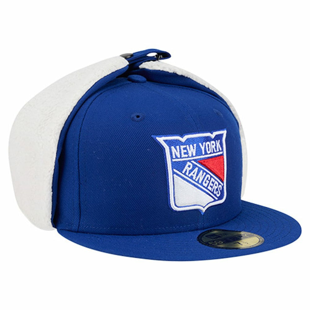 NHL Blue New York Rangers New Era Injection Dog Ear Classic Fitted Hat