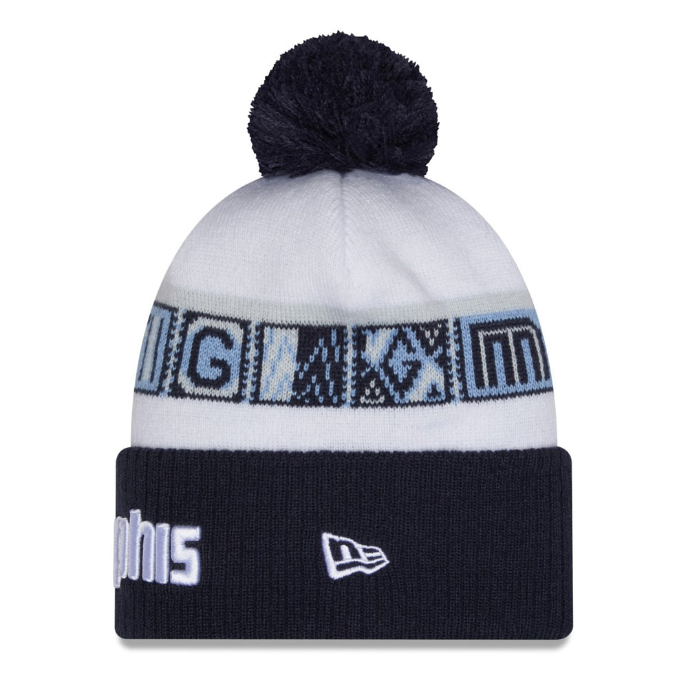 NBA Memphis Grizzlies 2025/26 City Edition Cuffed Knit Hat with Pom