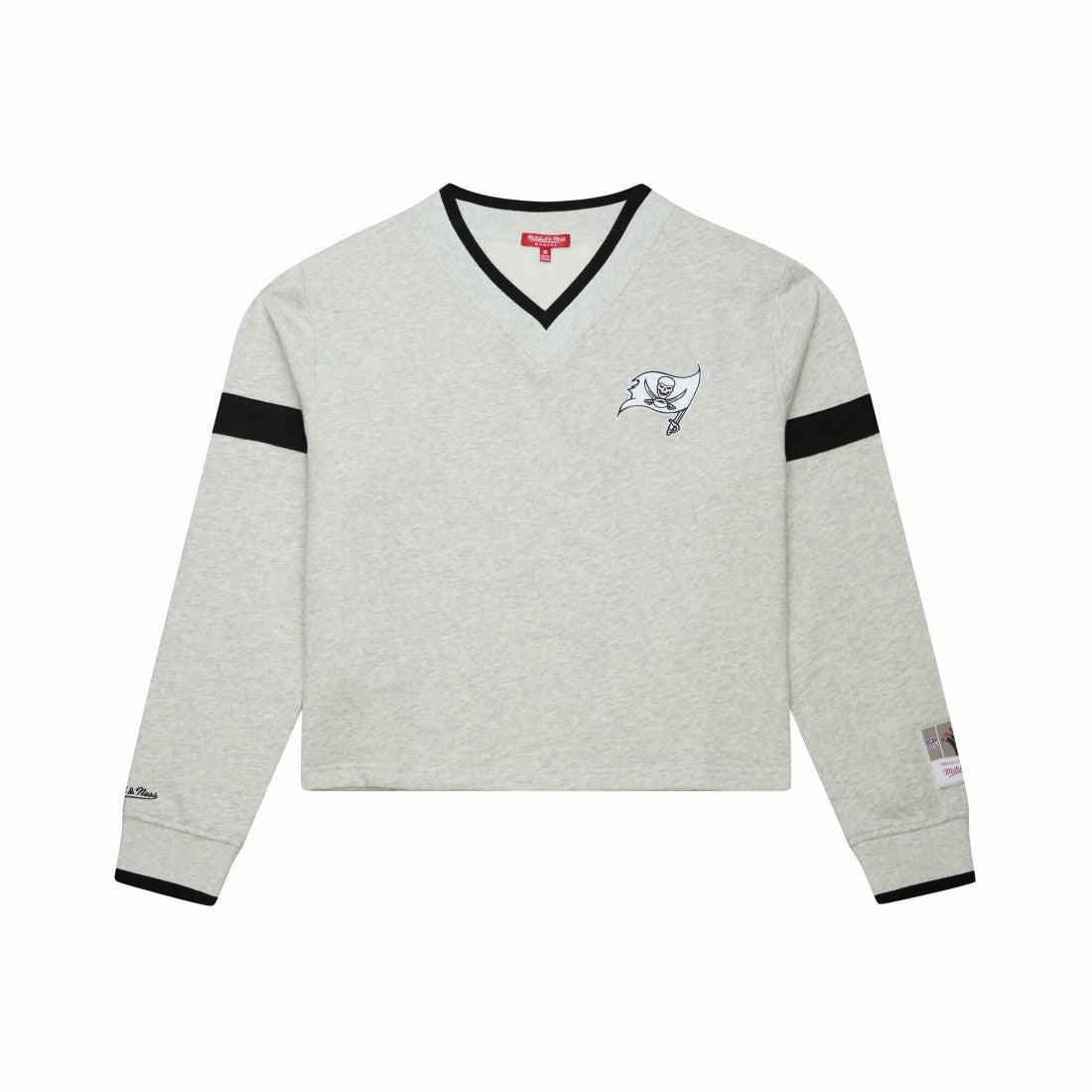 Women's Cropped V-Neck Sweatshirt - Tampa Bay Buccaneers