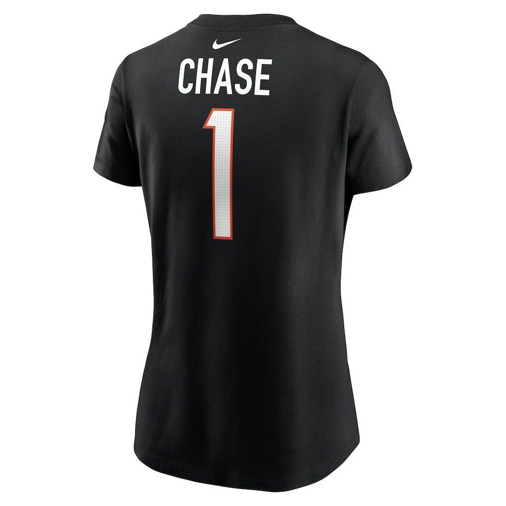 Ja'Marr Chase  Women's Player Name & Number T-Shirt - Cincinnati Bengals