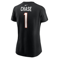 Ja'Marr Chase  Women's Player Name & Number T-Shirt - Cincinnati Bengals