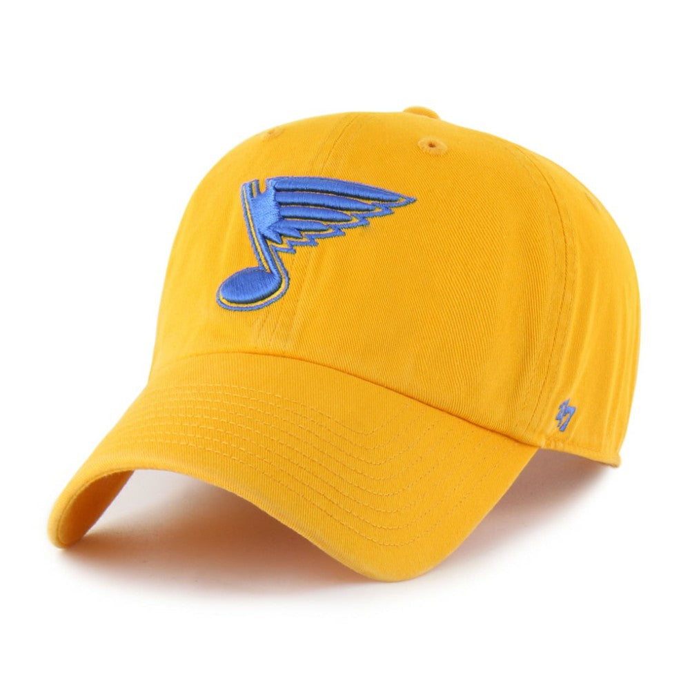 NHL Gold St. Louis Blues '47 Core Logo Clean Up Adjustable Hat