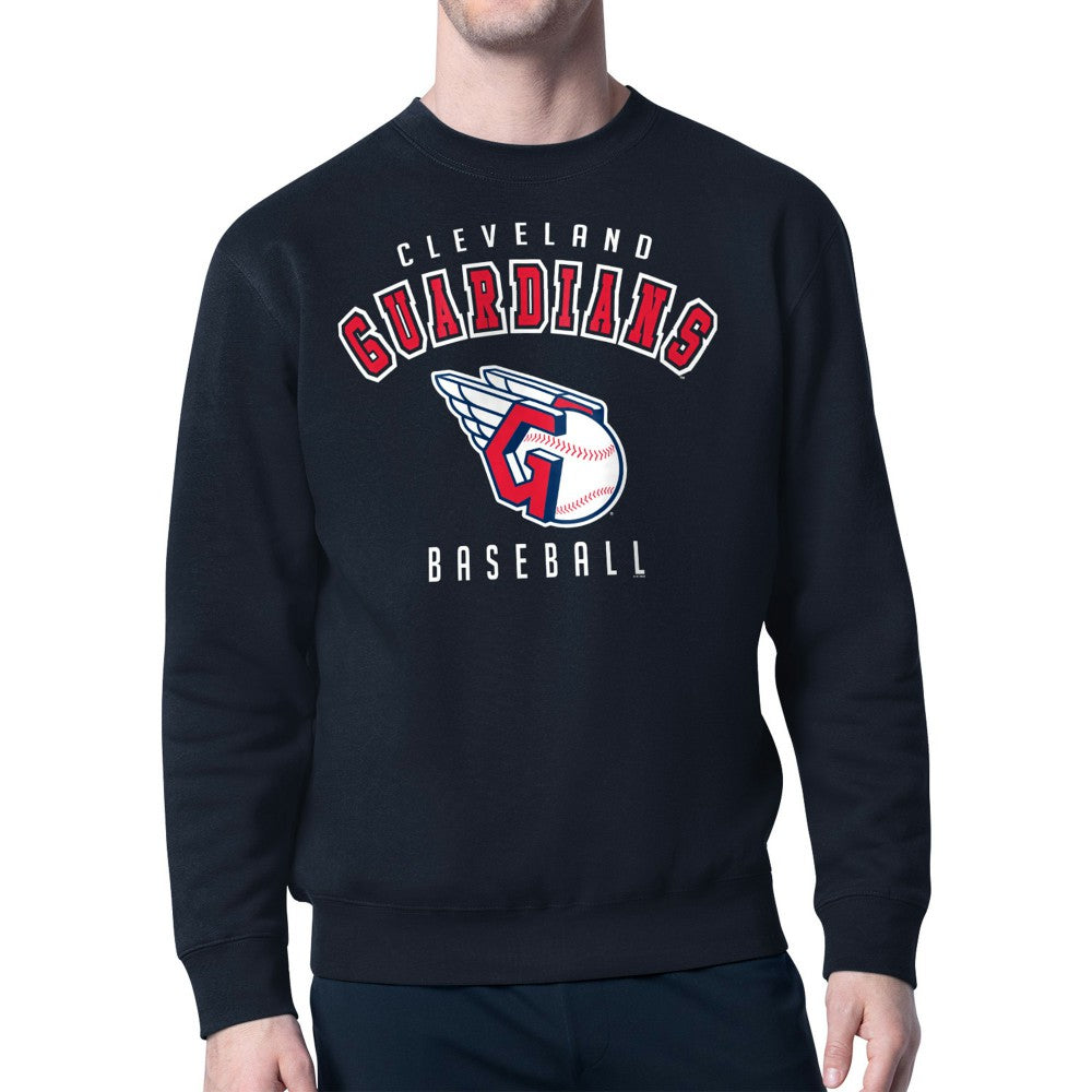 MLB Cleveland Guardians Starter Team Logo Fleece Pullover Sweatshirt