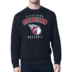 MLB Cleveland Guardians Starter Team Logo Fleece Pullover Sweatshirt
