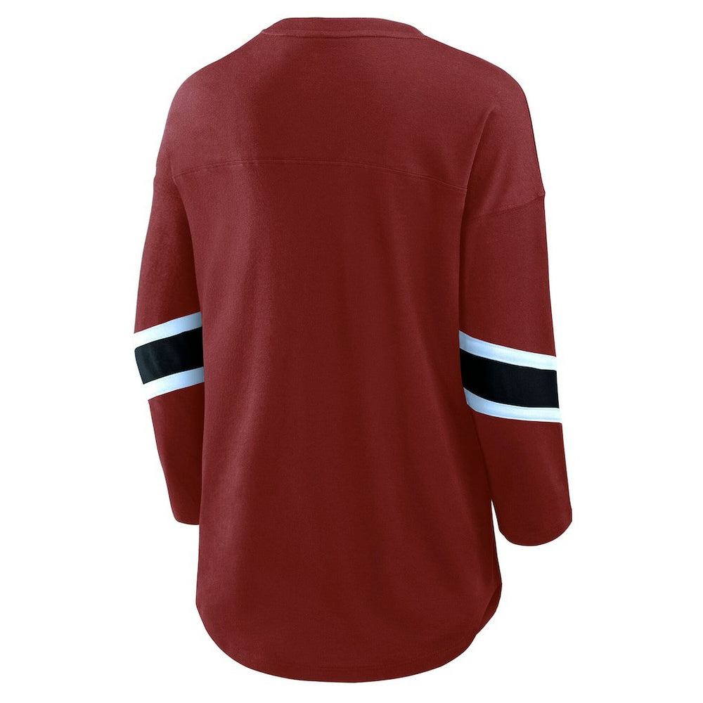 Women's Plus Size Redzone 3/4-Sleeve Scoop Neck T-Shirt - Washington Commanders