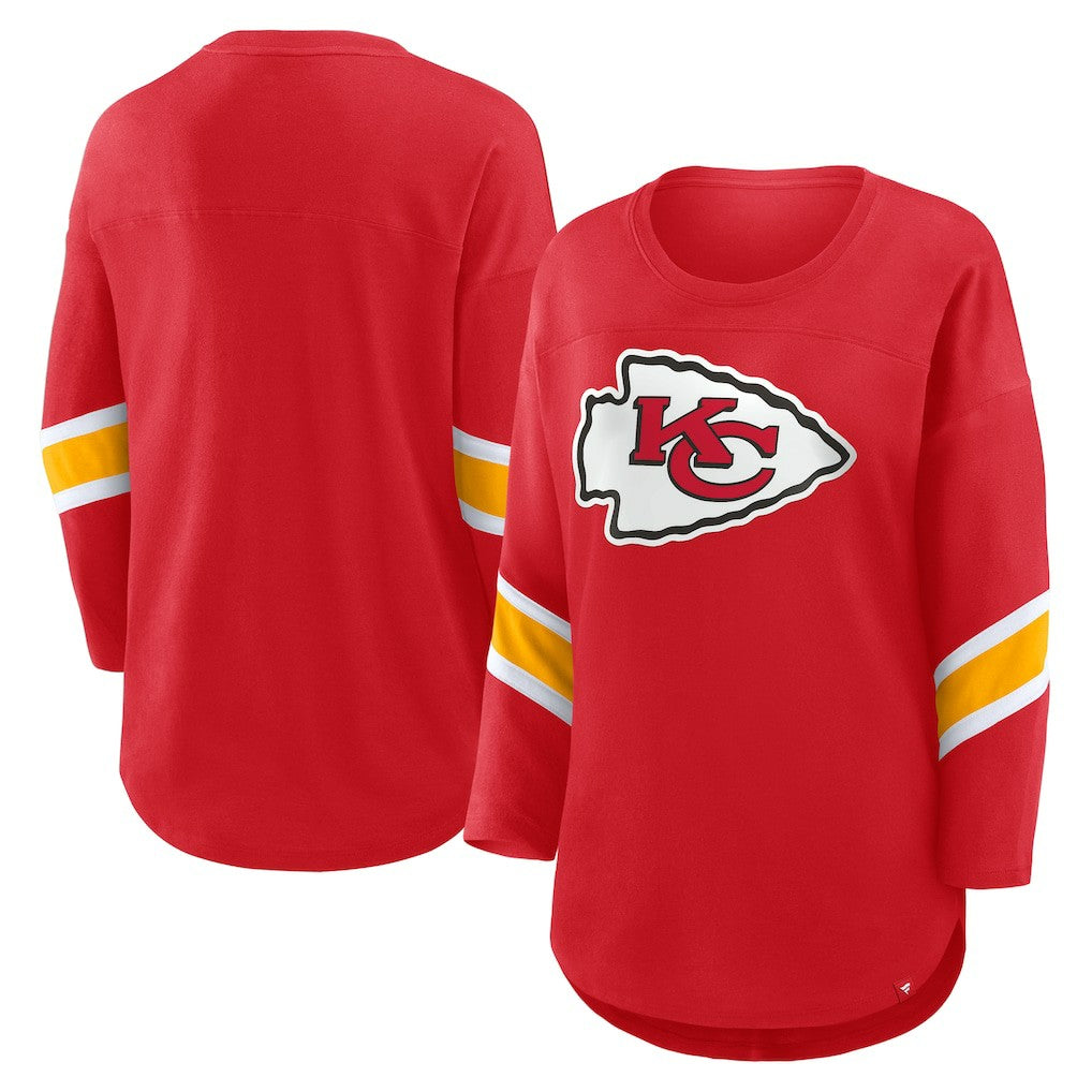 Women's Plus Size Redzone 3/4-Sleeve Scoop Neck T-Shirt - Kansas City Chiefs