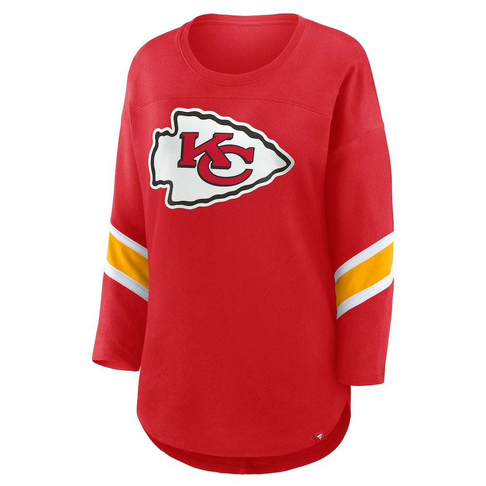 Women's Plus Size Redzone 3/4-Sleeve Scoop Neck T-Shirt - Kansas City Chiefs