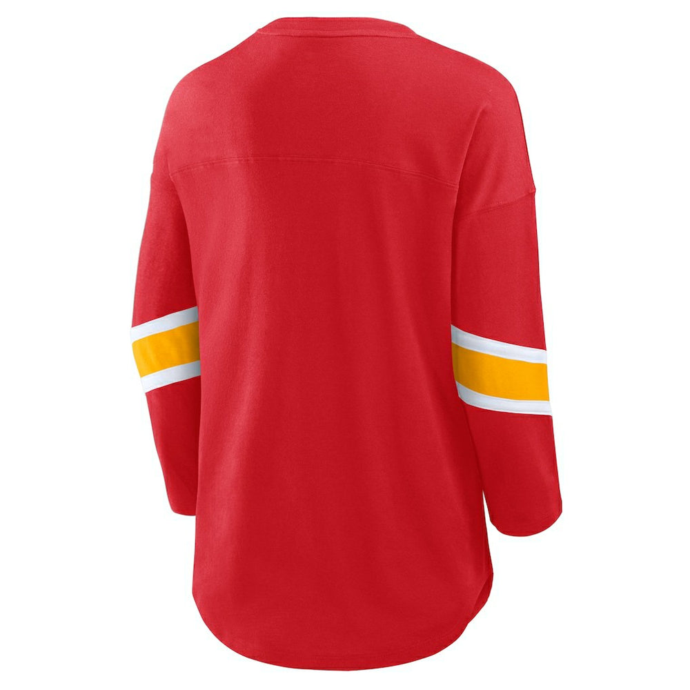 Women's Plus Size Redzone 3/4-Sleeve Scoop Neck T-Shirt - Kansas City Chiefs
