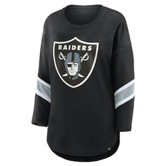 Women's Plus Size Redzone 3/4-Sleeve Scoop Neck T-Shirt - Las Vegas Raiders
