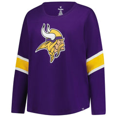 Women's Plus Size Redzone 3/4-Sleeve Scoop Neck T-Shirt - Minnesota Vikings