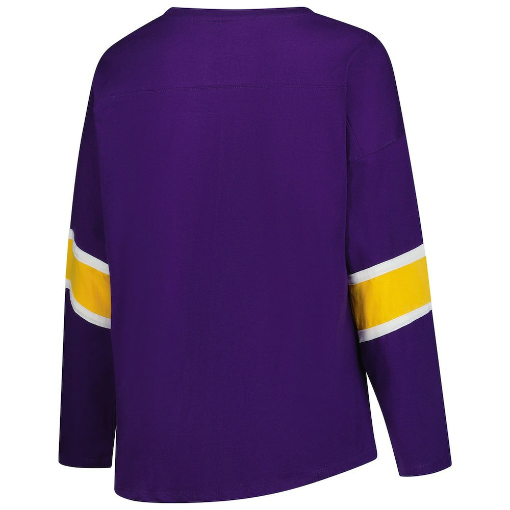 Women's Plus Size Redzone 3/4-Sleeve Scoop Neck T-Shirt - Minnesota Vikings