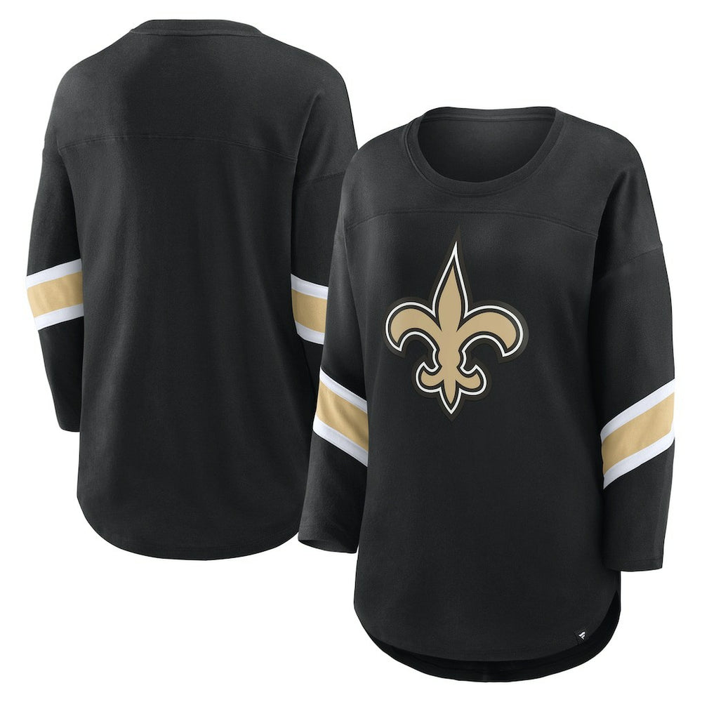 Women's Plus Size Redzone 3/4-Sleeve Scoop Neck T-Shirt - New Orleans Saints