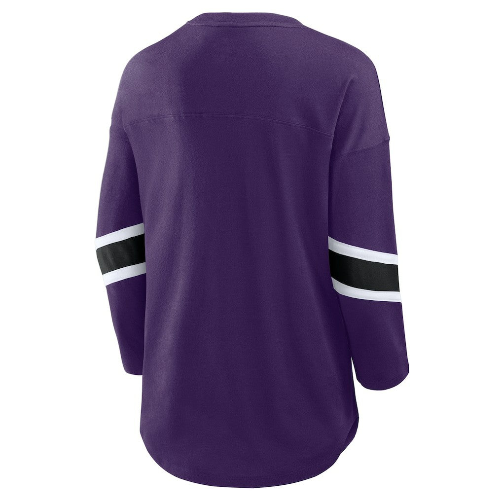 Women's Plus Size Redzone 3/4-Sleeve Scoop Neck T-Shirt - Baltimore Ravens