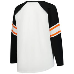 Women's Plus Size Redzone Lace Up Long Sleeve T-Shirt - Cincinnati Bengals