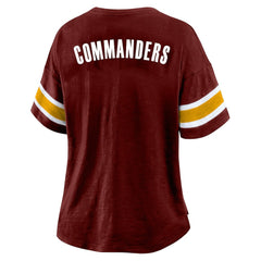 Women's Plus Size Redzone Notch Neck T-Shirt - Washington Commanders