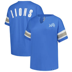 Women's Plus Size Redzone Notch Neck T-Shirt - Detroit Lions