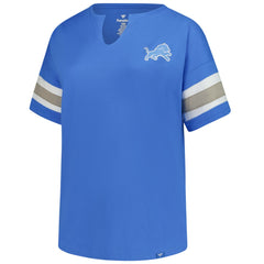 Women's Plus Size Redzone Notch Neck T-Shirt - Detroit Lions