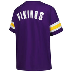 Women's Plus Size Redzone Notch Neck T-Shirt - Minnesota Vikings