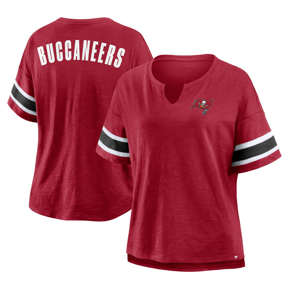 Women's Plus Size Redzone Notch Neck T-Shirt - Tampa Bay Buccaneers