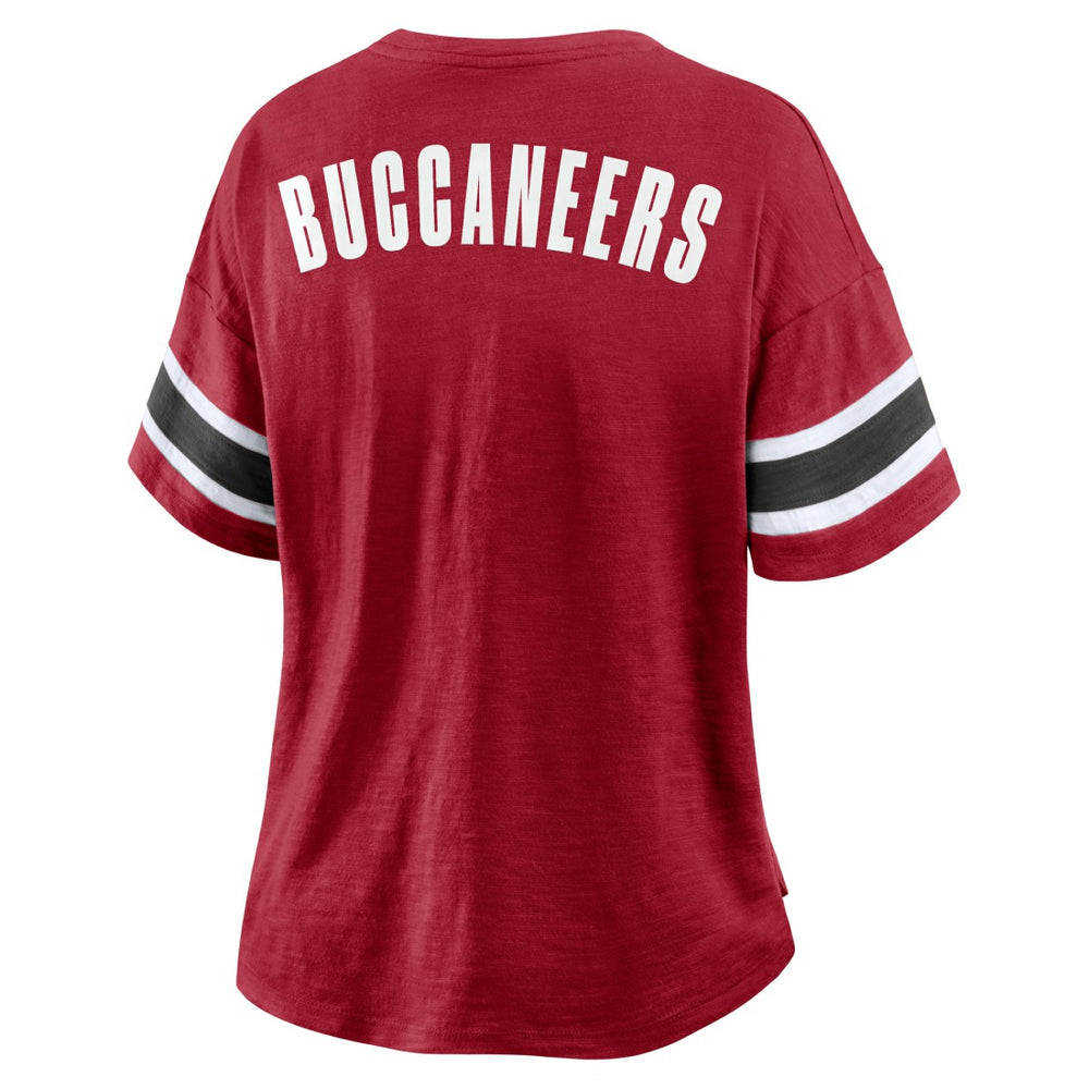 Women's Plus Size Redzone Notch Neck T-Shirt - Tampa Bay Buccaneers
