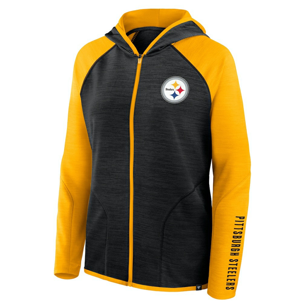 Women's Plus Size End Around Pass Full-Zip Hoodie - Pittsburgh Steelers