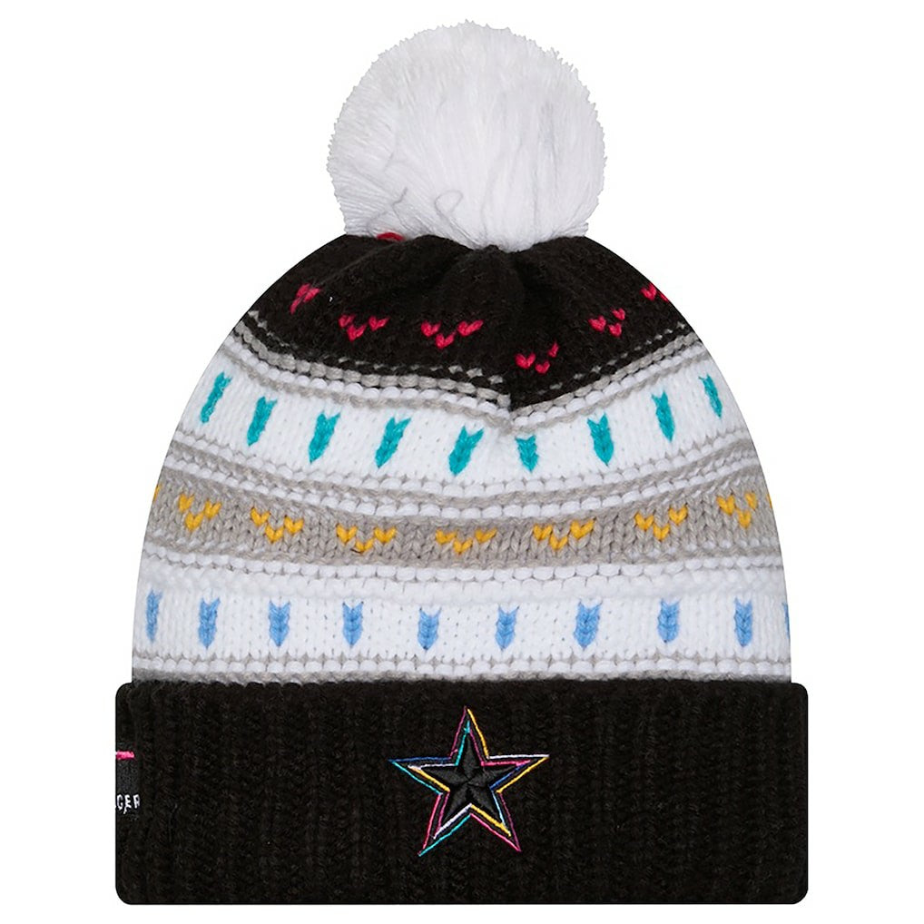 Women's 2025 NFL Crucial Catch Cuffed Knit Hat with Pom - Dallas Cowboys