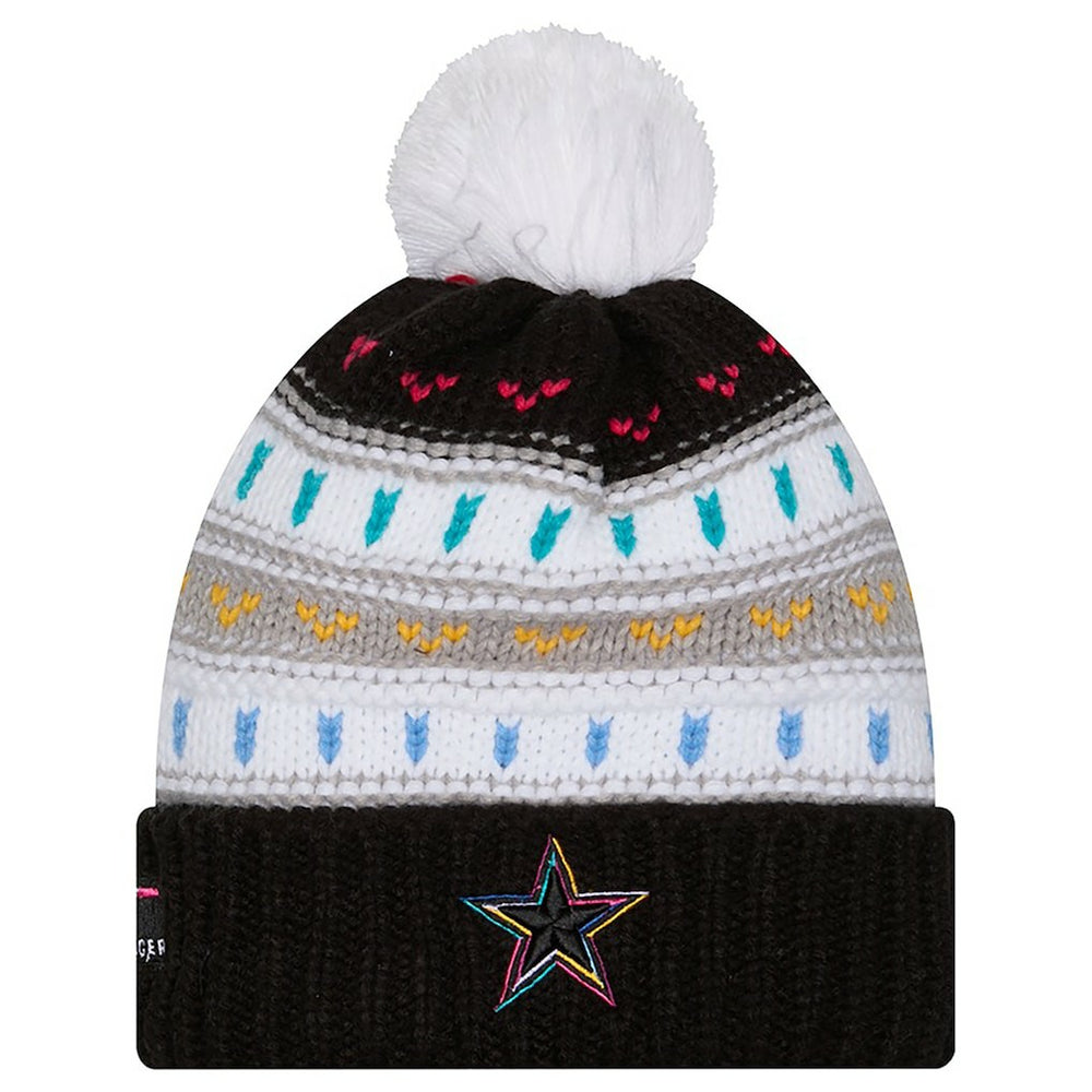 Women's 2025 NFL Crucial Catch Cuffed Knit Hat with Pom - Dallas Cowboys