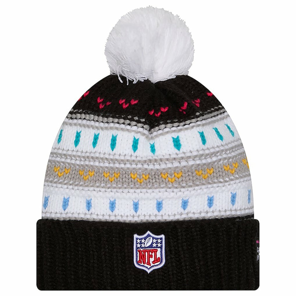 Women's 2025 NFL Crucial Catch Cuffed Knit Hat with Pom - Dallas Cowboys