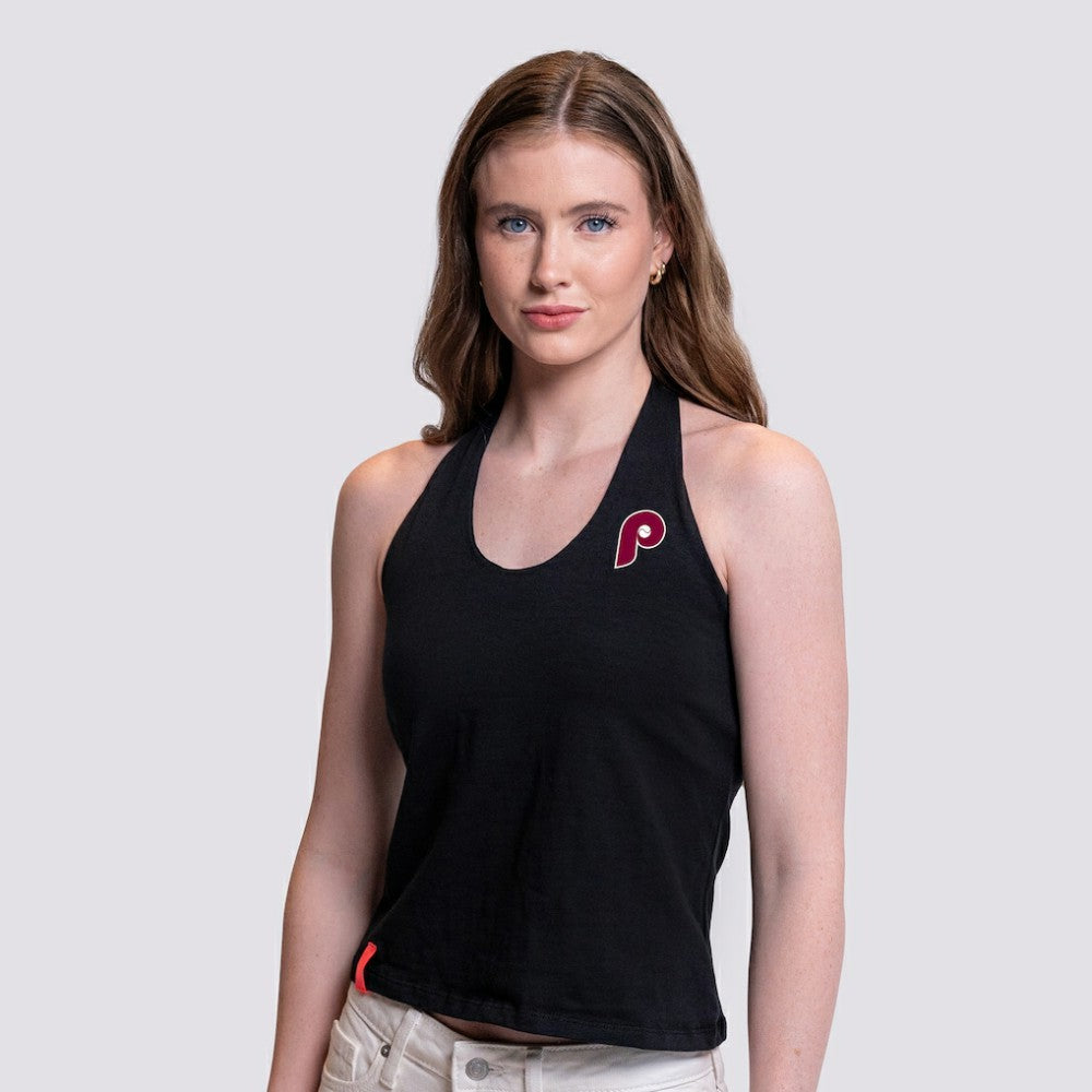 MLB Philadelphia Phillies Lusso Women's Noelle V-Neck Tank Top