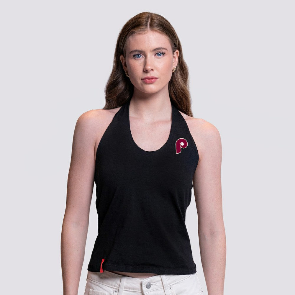 MLB Philadelphia Phillies Lusso Women's Noelle V-Neck Tank Top