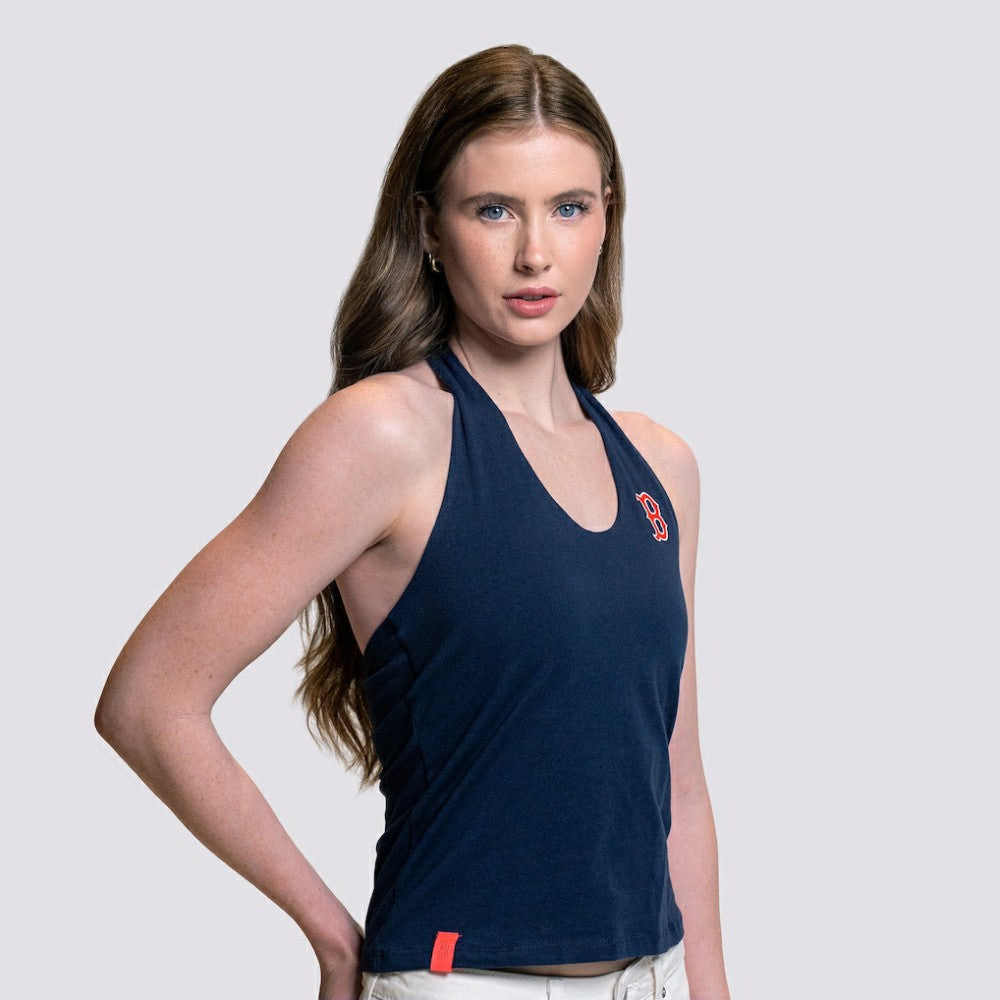 MLB Boston Red Sox Lusso Women's Noelle V-Neck Tank Top