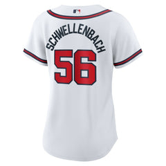 MLB Spencer Schwellenbach Atlanta Braves Nike Women's Home Replica Jersey