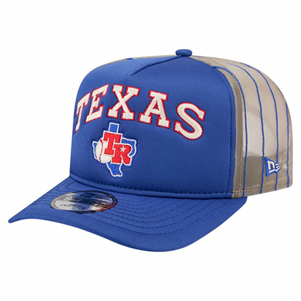 MLB Texas Rangers New Era Vintage Arched Foam Front 9FIFTY A-Frame Adjustable Trucker Hat