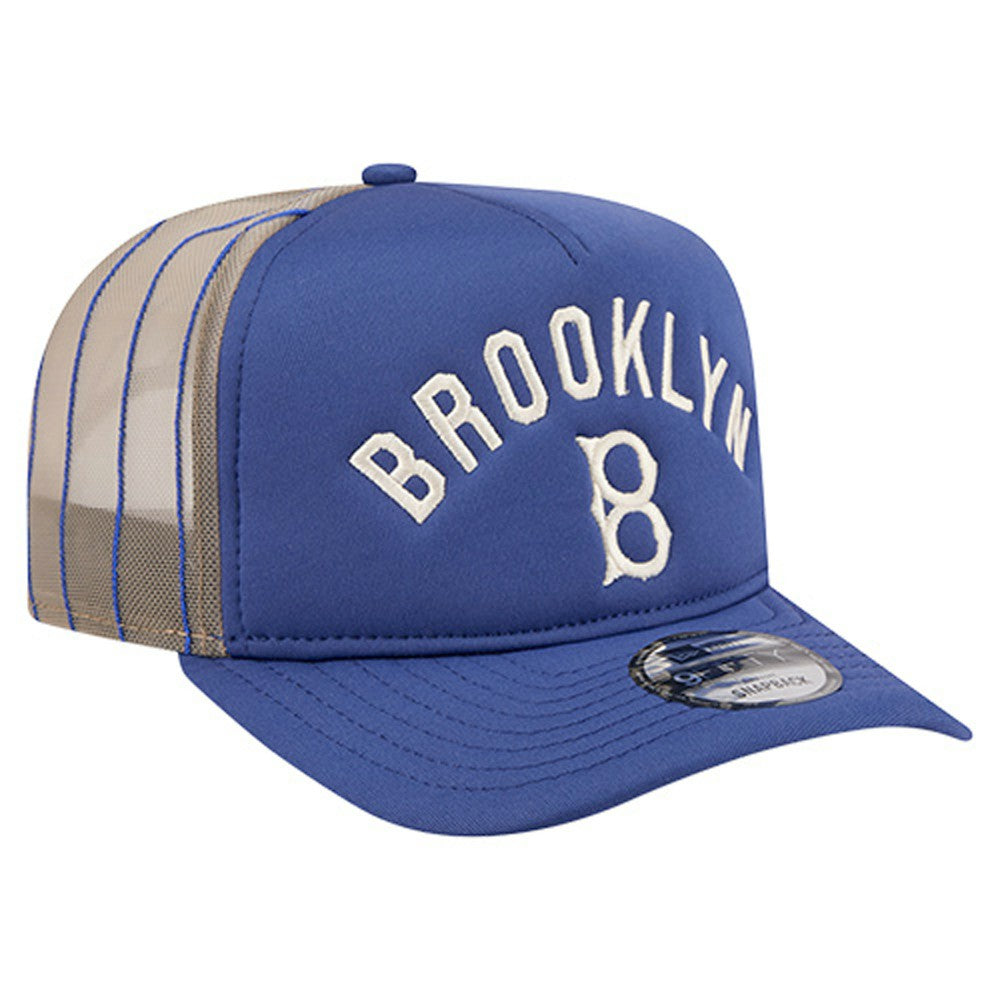 MLB Los Angeles Dodgers New Era Vintage Arched Foam Front 9FIFTY A-Frame Adjustable Trucker Hat