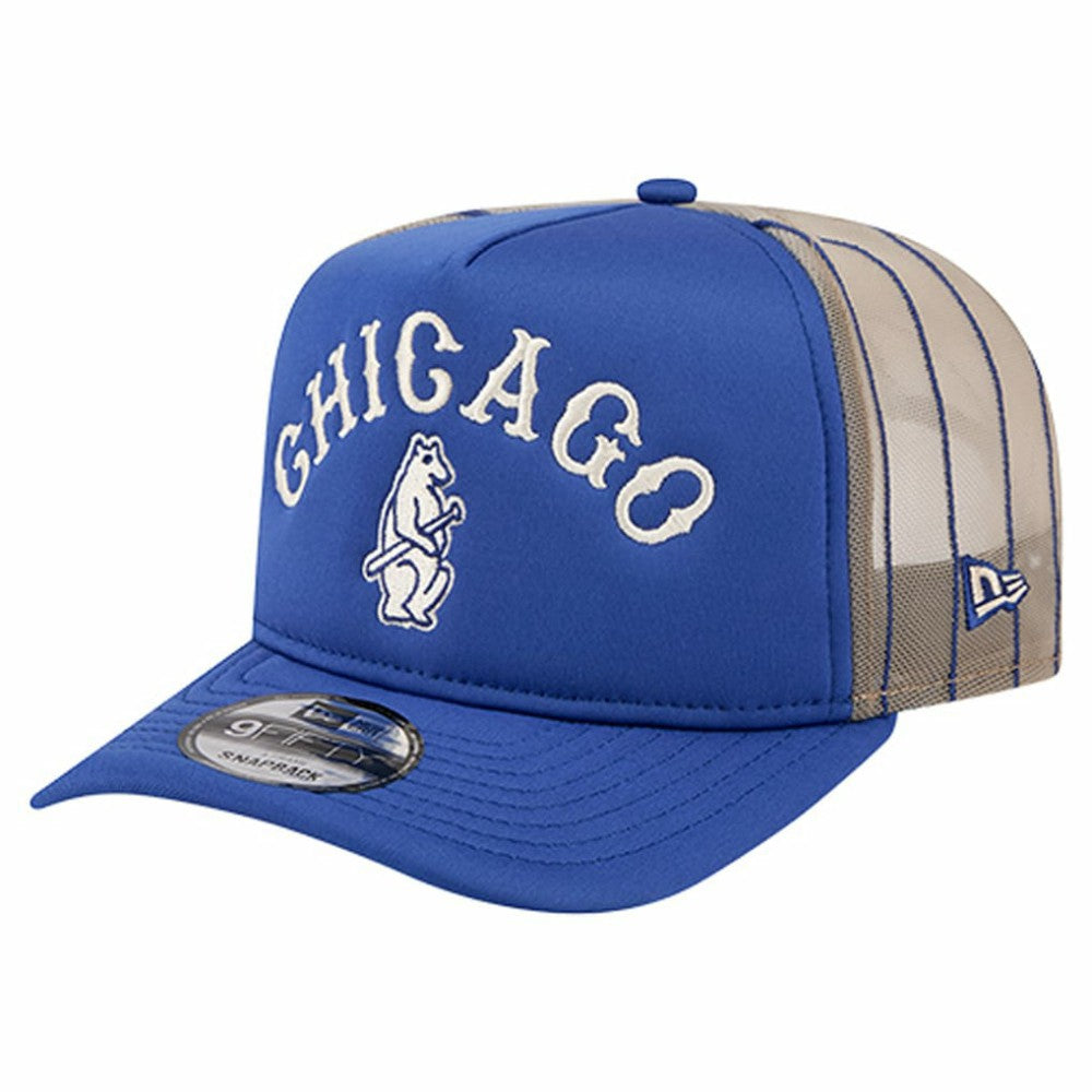 MLB Chicago Cubs New Era Vintage Arched Foam Front 9FIFTY A-Frame Adjustable Trucker Hat