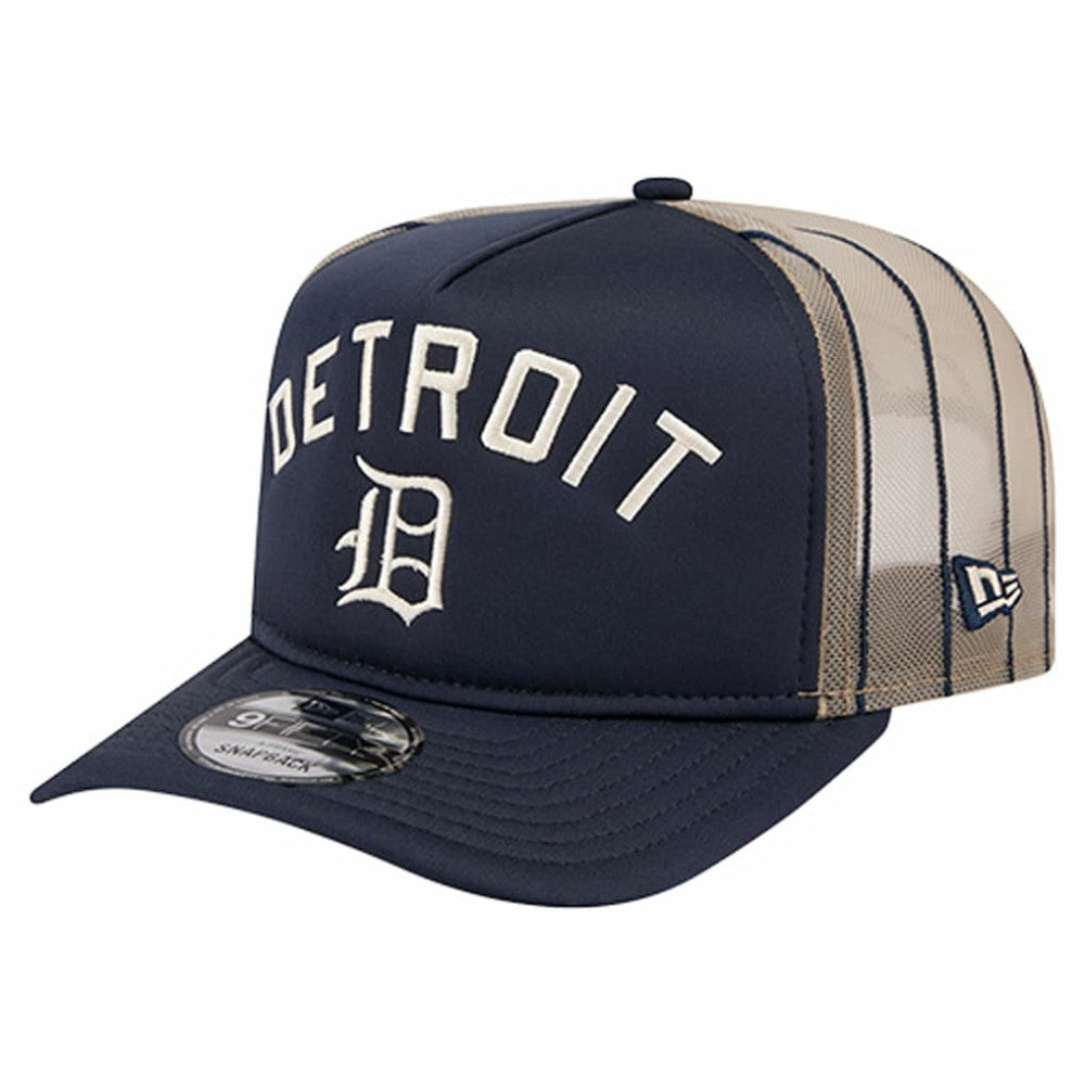 MLB Detroit Tigers New Era Vintage Arched Foam Front 9FIFTY A-Frame Adjustable Trucker Hat