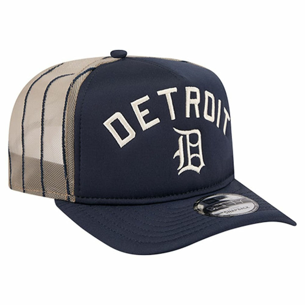 MLB Detroit Tigers New Era Vintage Arched Foam Front 9FIFTY A-Frame Adjustable Trucker Hat