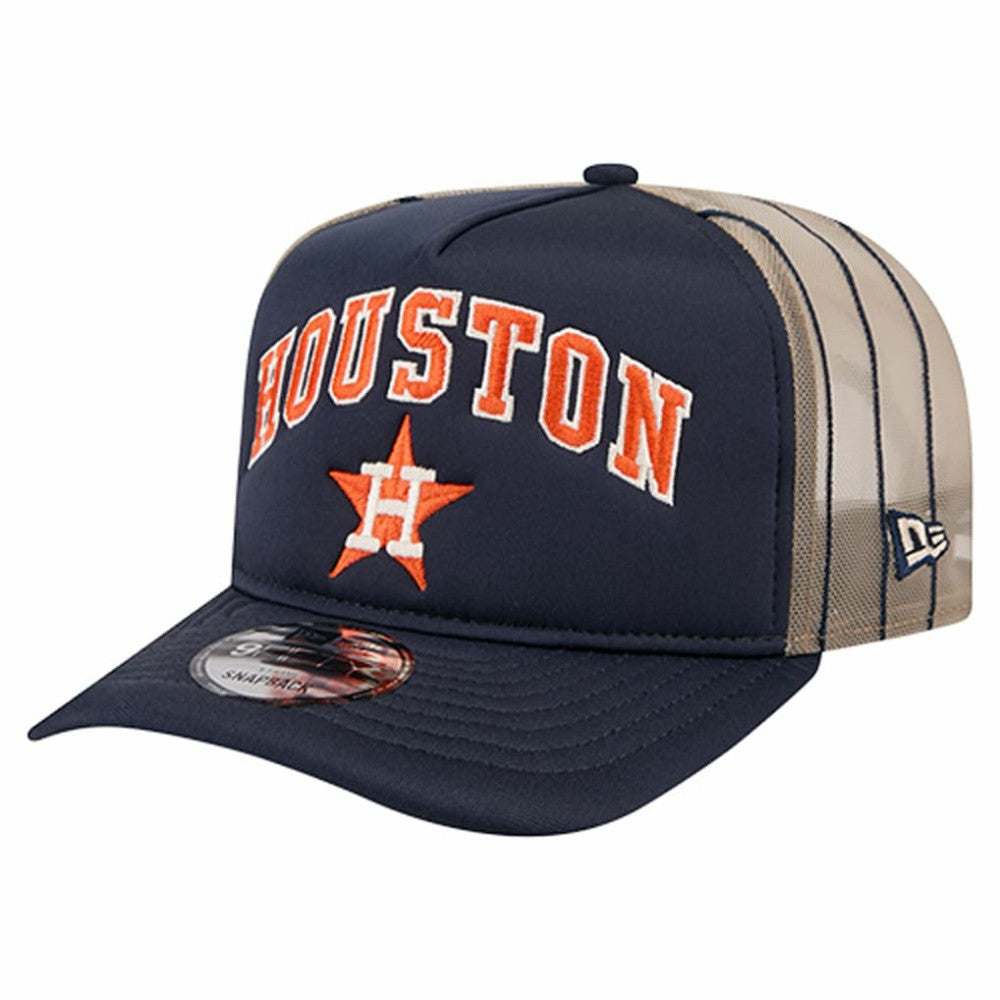 MLB Houston Astros New Era Vintage Arched Foam Front 9FIFTY A-Frame Adjustable Trucker Hat