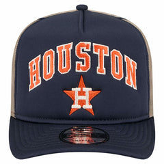 MLB Houston Astros New Era Vintage Arched Foam Front 9FIFTY A-Frame Adjustable Trucker Hat