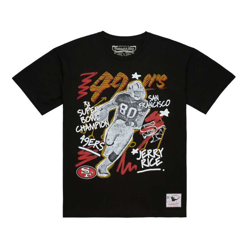 Jerry Rice  Chalked Up Player Graphic T-Shirt - San Francisco 49ers