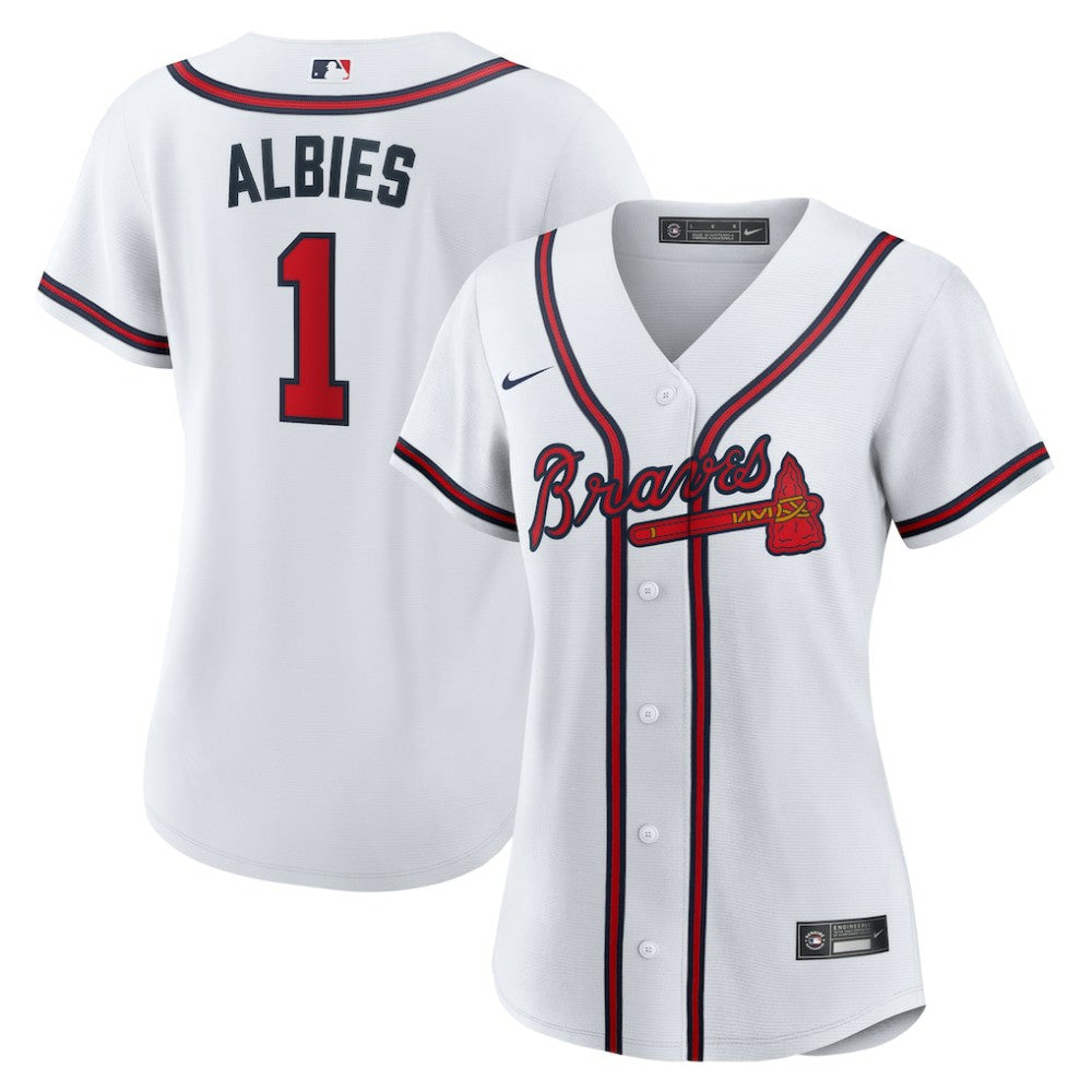MLB Ozzie Albies Atlanta Braves Nike Women's Home Replica Jersey