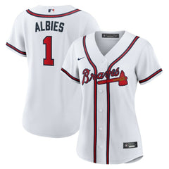 MLB Ozzie Albies Atlanta Braves Nike Women's Home Replica Jersey