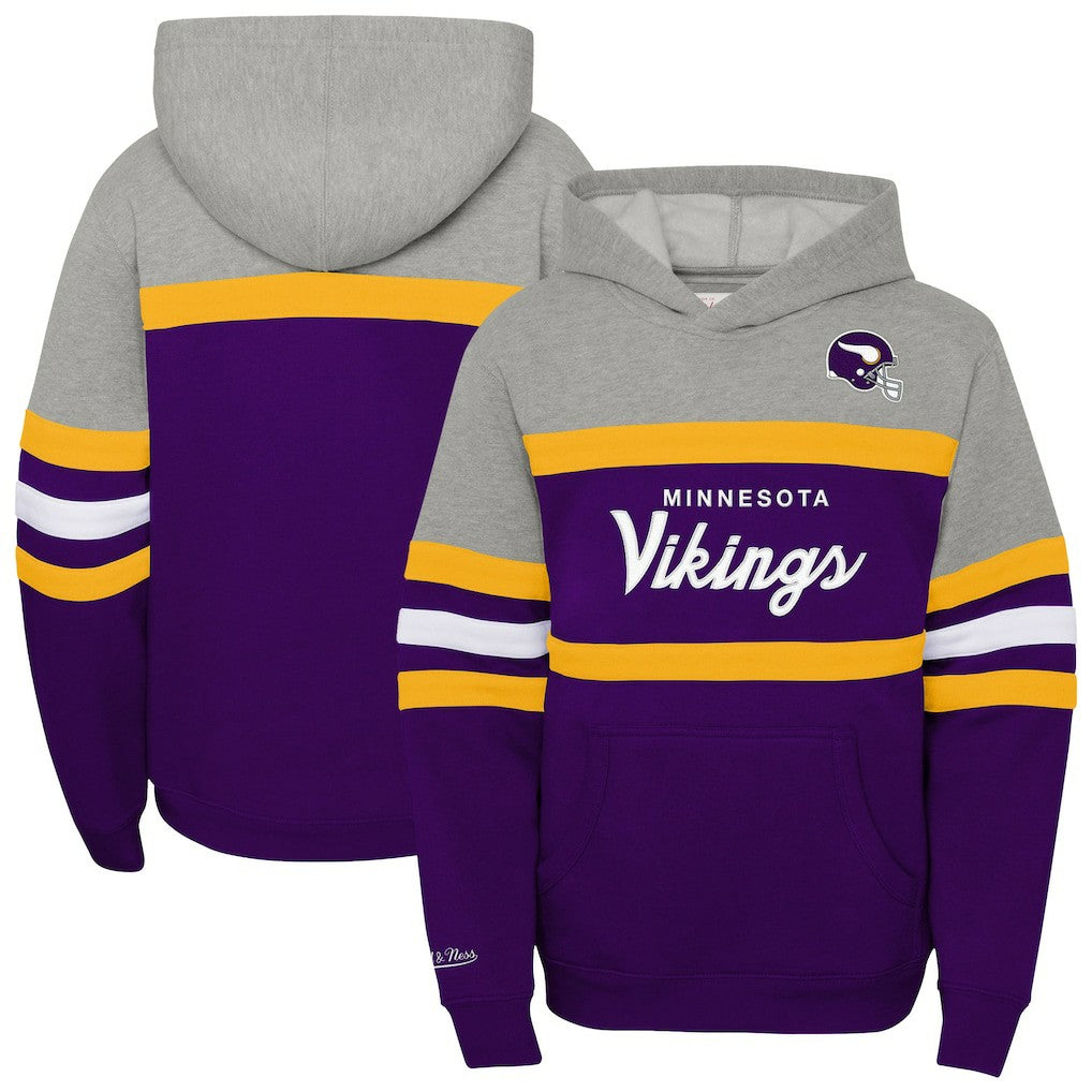 Youth Throwback Head Coach Pullover Hoodie - Minnesota Vikings