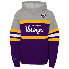 Youth Throwback Head Coach Pullover Hoodie - Minnesota Vikings