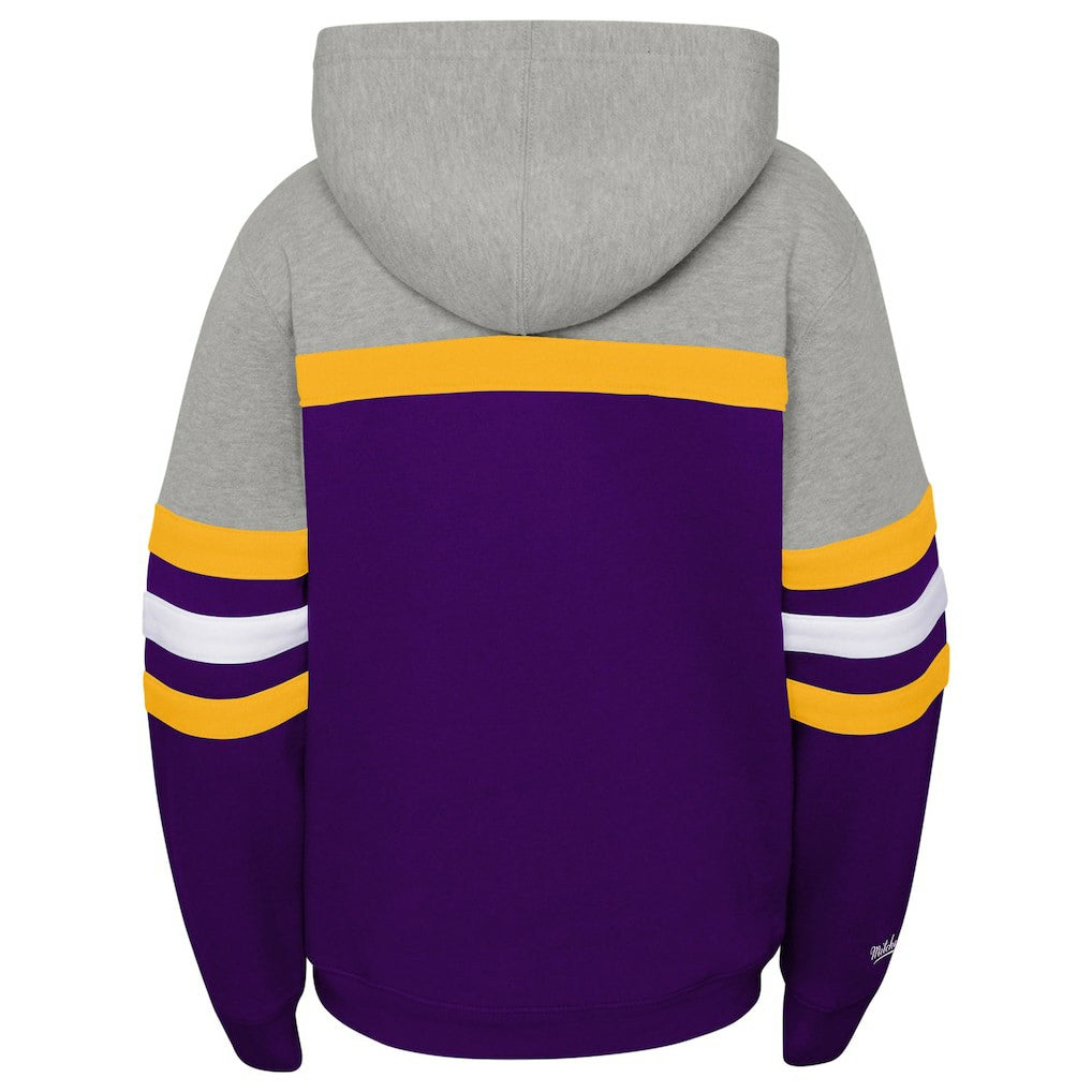 Youth Throwback Head Coach Pullover Hoodie - Minnesota Vikings