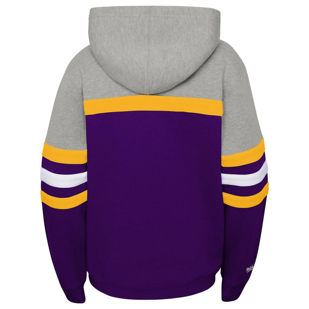 Youth Throwback Head Coach Pullover Hoodie - Minnesota Vikings