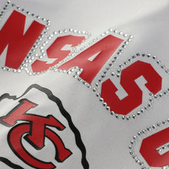 Patrick Mahomes  Women's Plus Size Bling V-Neck T-Shirt - Kansas City Chiefs