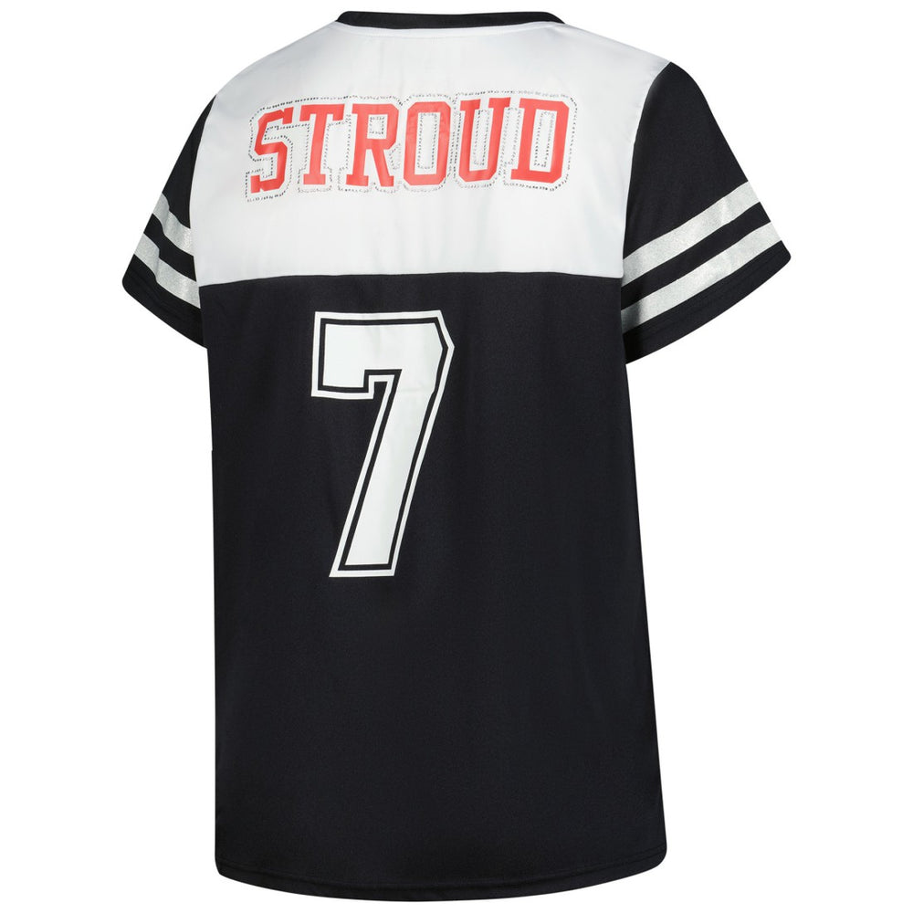 C.J. Stroud  Women's Plus Size Bling V-Neck T-Shirt - Houston Texans